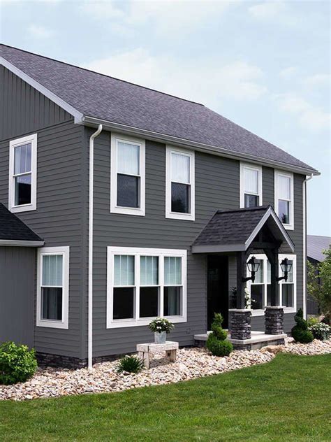 grey vinyl siding ideas